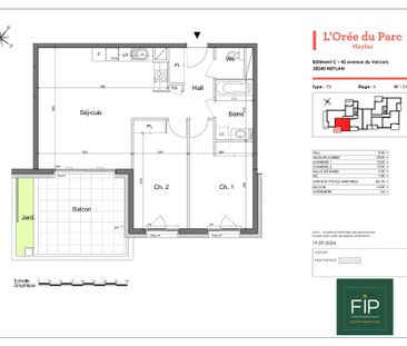 Location Appartement 3 pièces 65m² MEYLAN 38240 - Photo 4