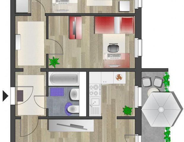 3-Raum-Wohnung - Foto 1