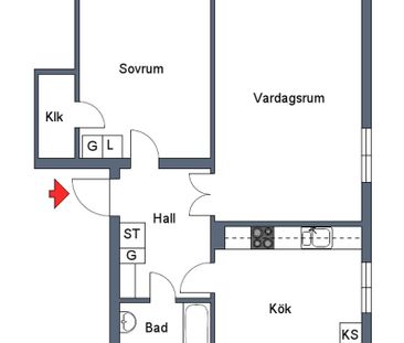 Valsverkaregatan 3 A, Motala – 2 r.o.k – 64 kvm - Foto 1