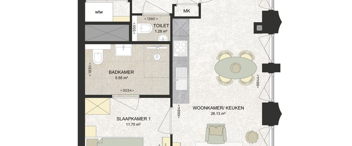 Appartement te huur: Kennedylaan 382 2035 TR Haarlem - Photo 1