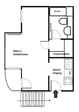 Perfekt für Singleleben! Ruhige Lage mit viel Parkplatzmöglichkeit - Photo 5