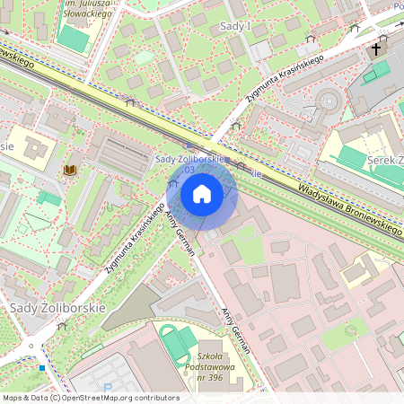 ul. Anny German, Sady Żoliborskie, Żoliborz, Warszawa, mazowieckie