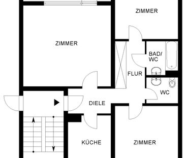 Einziehen und wohlfühlen - geräumige 3-Zimmer-Wohnung // 2.OG rechts - Photo 6