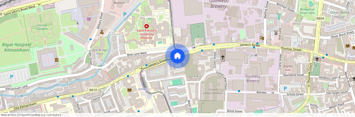 28 James St, Ushers, Dublin, Distance from National College of Art and Design:
