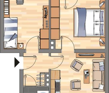 Etagenwohnung mit Balkon - Photo 3