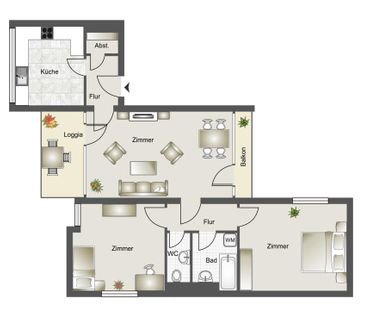 3-Zimmer Wohnung in Steinkuhl mit WBS - Photo 1