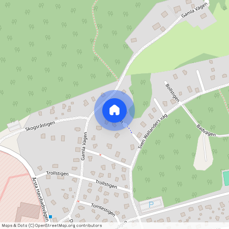 Sagostigen, Årsta Havsbad