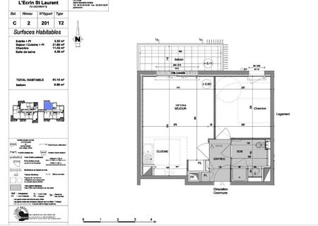 Appartement T2 à louer - 41 m² - Photo 4