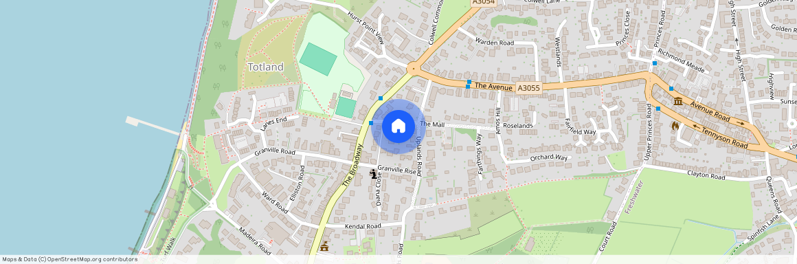 The Mall Totland Bay PO39