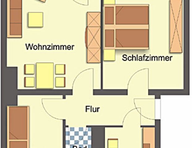 Wohnung, 3 Zimmer (62,4 m²) - Foto 1