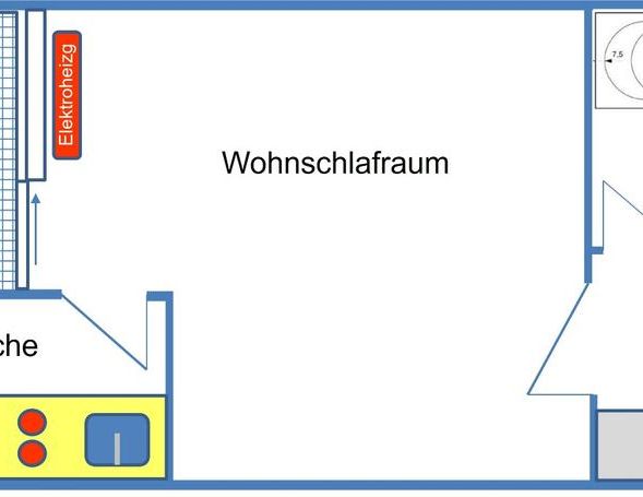 Lichtdurchflutete 1,5 Zimmer Wohnung im Westend mit TG-Stellplatz - Foto 1