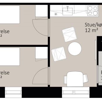 3-værelses studiebolig - Photo 2