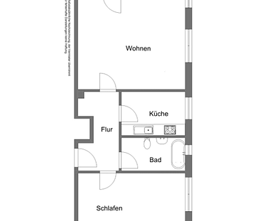 2-Zimmer-Wohnung mit Balkon und neuer Einbauküche 1113-76 - Foto 5