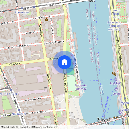 Hořejší nábřeží, Praha 5 - Smíchov