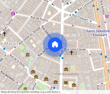 Location appartement 2 pièces à Paris, Rue du Roi Doré - Photo 1