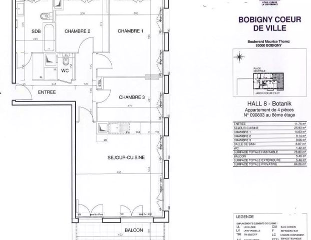 location Appartement T4 DE 78.7m² À BOBIGNY - Photo 1