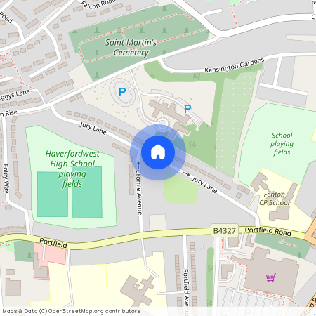 Jury lane Haverfordwest, Pembrokeshire