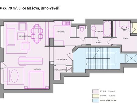 Pronájem bytu 3+kk 80 m2 - Photo 2