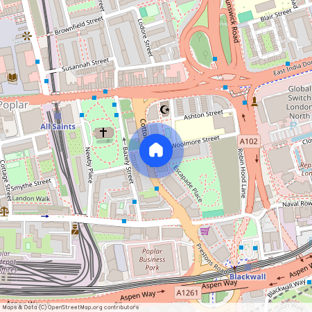 Quest House, Cotton Street, London, E14., London.