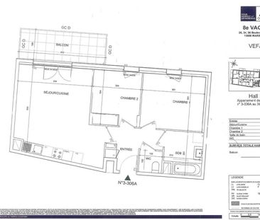 location Appartement T3 DE 59.7m² À MARSEILLE - Photo 1