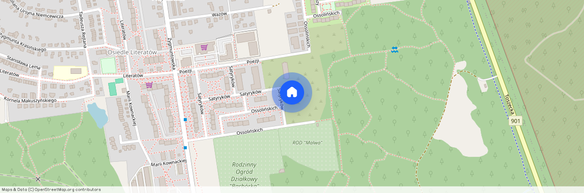 ul. Ossolińskich, Łabędy, Gliwice, śląskie