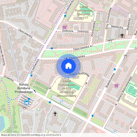 Warszawa, M., Warszawa, Ochota, Szczęśliwice, Trzech, Budrysów