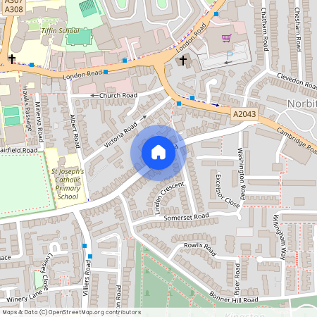 Hawks Road, Kingston, Kingston upon Thames, KT1