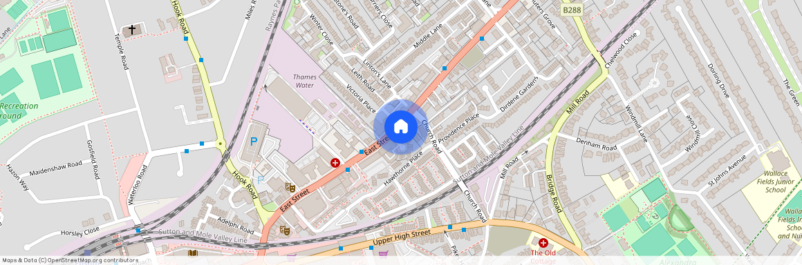 Three bedroom flat to rent in Epsom