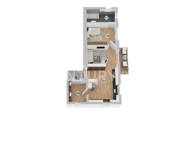 Moderne 2-Zimmer-Einliegerwohnung mit Balkon und Stellplatz - Photo 1