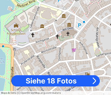 Attraktive 3-Zimmer-Dachgeschosswohnung in der Freiberger Altstadt ... - Foto 1