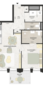 Appartement te huur: Kennedylaan 242 2035 TR Haarlem - Photo 3