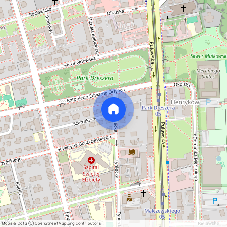 ul. Szarotki, Wierzbno, Mokotów, Warszawa, mazowieckie