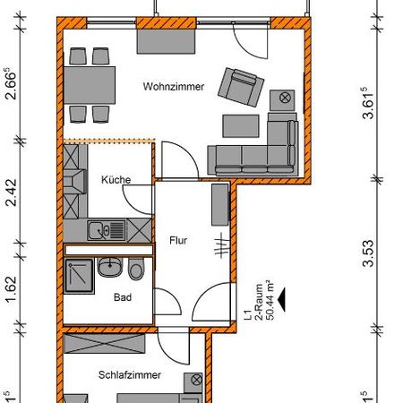 Charmante 2-Raumwohnung sucht liebenswerte Mieter - Photo 4