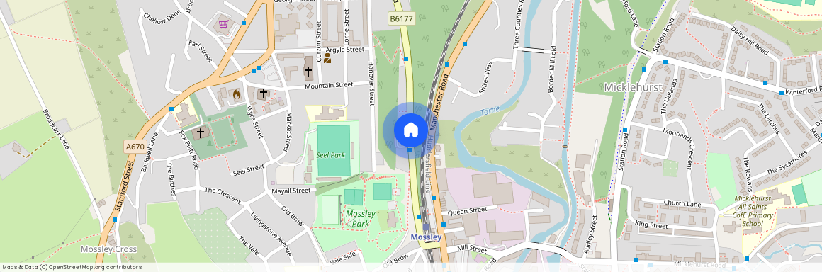 Stamford Road, Mossley, Ashton-under-Lyne, Greater Manchester, OL5