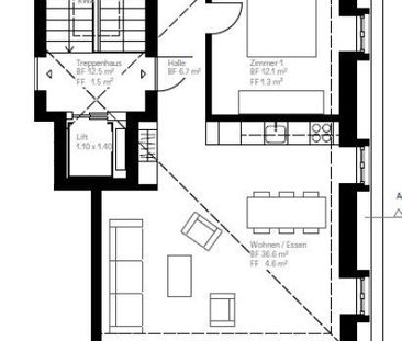 3.5 Zimmer, 70 m², 3. Stock - Photo 2