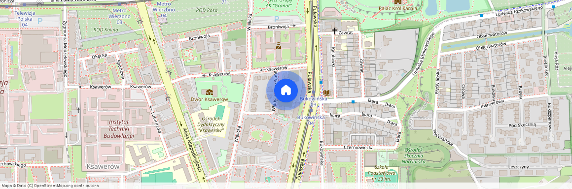 ul. Władysława Orkana, Ksawerów, Mokotów, Warszawa, mazowieckie