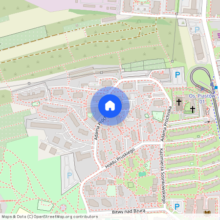 ul. Adama Próchnika, Mistrzejowice, Mistrzejowice, Kraków, małopolskie