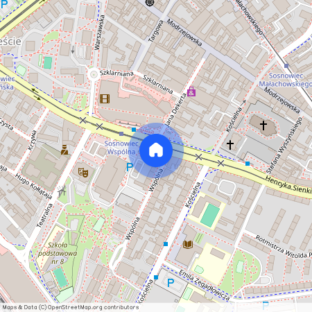 ul. Henryka Sienkiewicza, Centrum / Śródmieście, Sosnowiec, śląskie