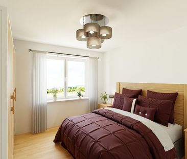 Familienwohnung / Balkon / Bad mit Fenster - Photo 1