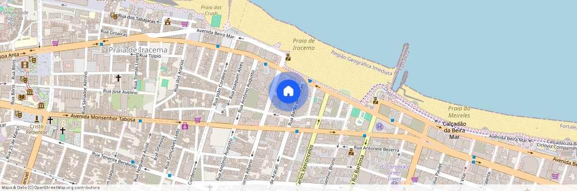 Rua Torquarto Aguiar, 55 - Próximo a Beira Mar - Meireles, Fortaleza, Ceará, 60115010