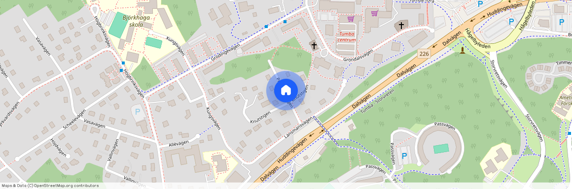 Prästhagsvägen, Tumba