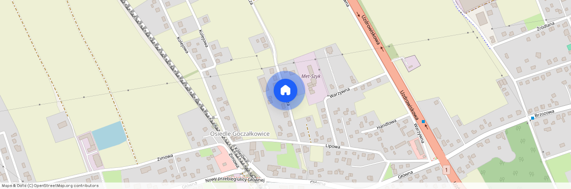 ul. Robotnicza, Goczałkowice-Zdrój, Goczałkowice-Zdrój, pszczyński, śląskie