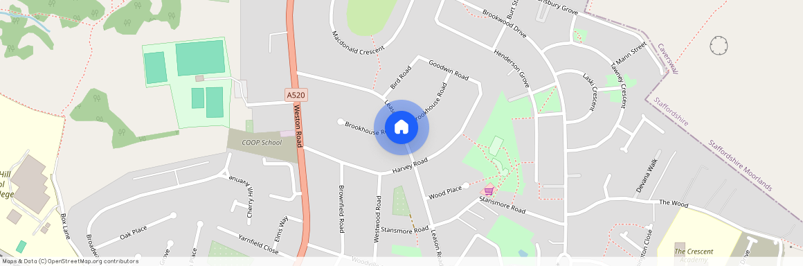 Leason Road; Stoke On Trent; ST3