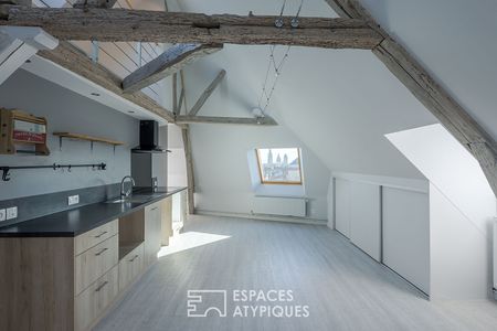 Loft sous comble dans une maison de maître proche de la gare - Photo 3