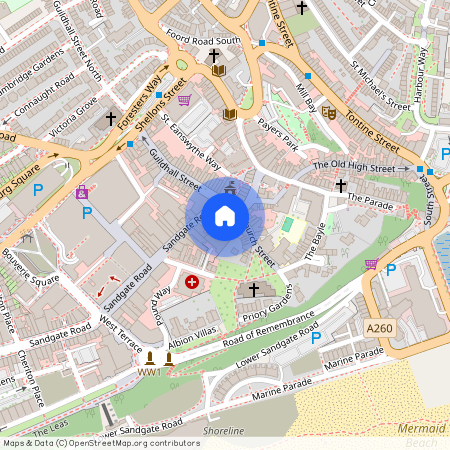 Flat 3, 4B Church Street, Folkestone, CT20 1SE