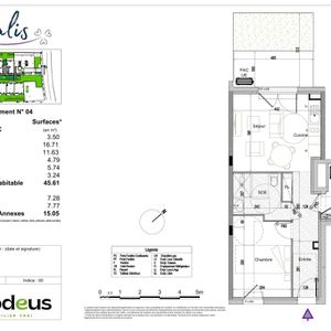 Location Appartement 2 pièces 45m² ST HERBLAIN 44800 - Photo 3