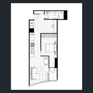 Partially Furnished 1 Bedroom Apartment with study room – Australia 108, Southbank - Photo 2