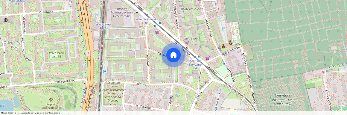 ul. Banderii, Młynów, Wola, Warszawa, mazowieckie