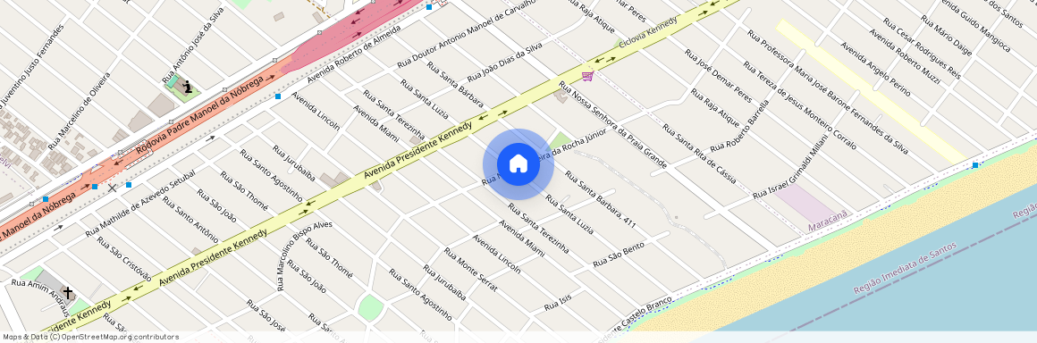 Rua Santa Luzia, Vila Caiçara, Praia Grande