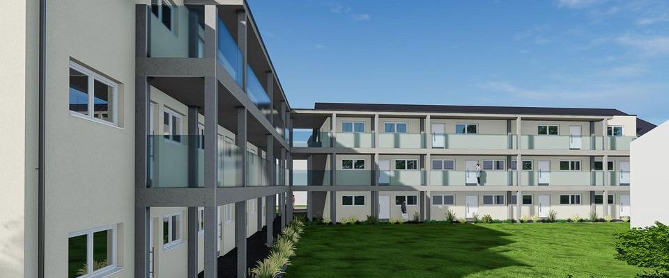 NEUBAU: Exklusive barrierefreie 4-Zim.-DG-Wohnung mit Dachterrasse, Aufzug, Einbauküche sowie TG - Foto 1